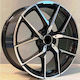 Mercedes-Benz Aluminum Car Wheels ET43 Black Face Machined