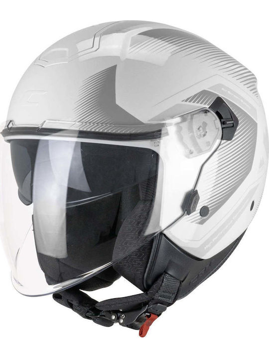 CGM Ipe City 126G Grey / White Gloss Κράνος Μηχανής Jet ECE 22.06 1200gr με Sunvisor