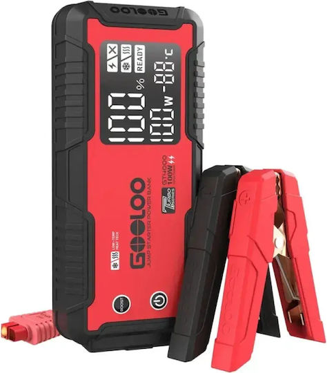 Gooloo Portable Car Battery Starter 5000mAh with Power Bank / USB 12V