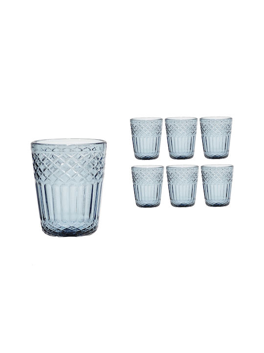 ArteLibre Set of Glass Glasses in Blue Colour 6 Pieces