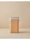SteweHome Collapsible Bamboo Laundry Basket Beige
