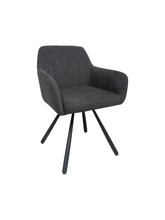 Kinuz Dining Chairs with Fabric Upholstery Grey...