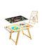 Kids Table Wooden Beige Vevor