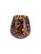 Zaros Glass Lantern Brown 12x13x13cm