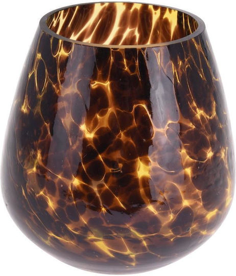 Zaros Glas Laterne Braune 12x13x13cm