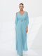 Women's Light Blue Jumpsuit