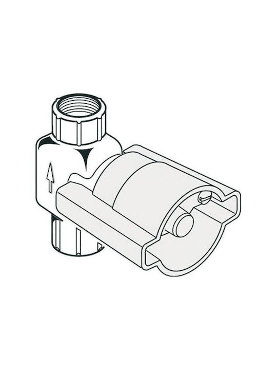 Ideal Standard Μίκτης Μπαταρίας Εντοιχισμού για Ντουζιέρα 2 Εξόδων Ασημί