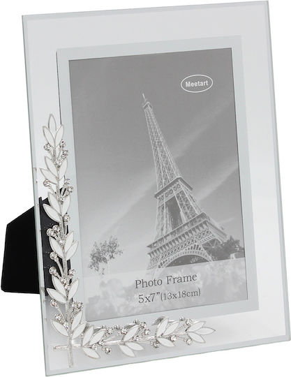 Keskor Glass Photo Frame with Silver Frame