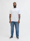 Plus Plus Men's Jeans Pants Elastic Light Blue
