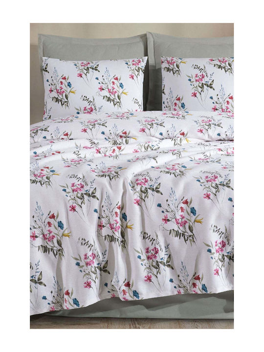 SteweHome Κουβέρτα Πικέ Μονή 160x230εκ. Λευκή