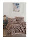SteweHome Κουβέρτα Πικέ Μονή 160x230εκ. Καφέ