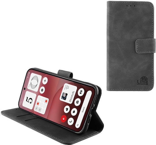 Lime Essential Handyhülle Nichts Phone 4a Pro 6.83 Zoll Magnet Buch Stand Clip Graue