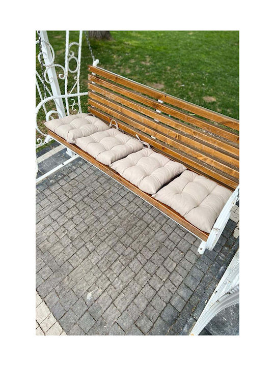 SteweHome Μαξιλάρι Καρέκλας Κήπου Μπεζ 4τμχ 40x40εκ.