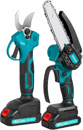 HL18668-275 Battery Powered Tool Set Chainsaw & Pruning Shear Brushless 48V with 2 Batteries and Case