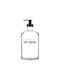 Fer a Cheval Glass Water Bottle With Black Screw Lid 500ml