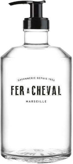 Fer a Cheval Vilde Glas Wasserflasche mit Schraubdeckel Schwarz 500ml