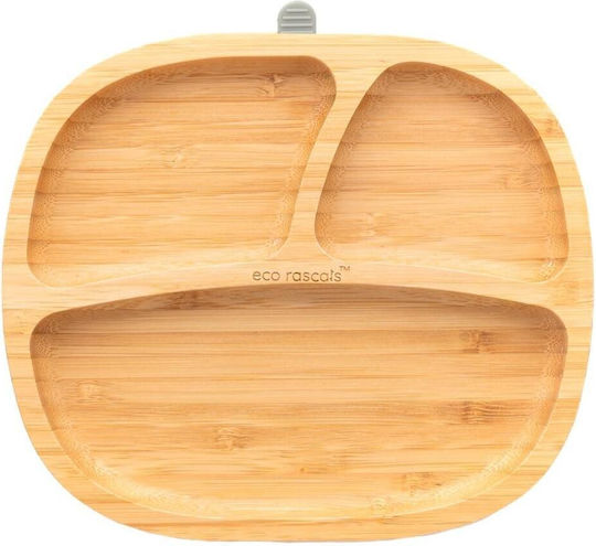 Eco Rascals Kinder-Essteller aus Bamboo Grau