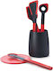 Woll Cooking Utensil Set Made of Silicone With Stand 5 Pieces