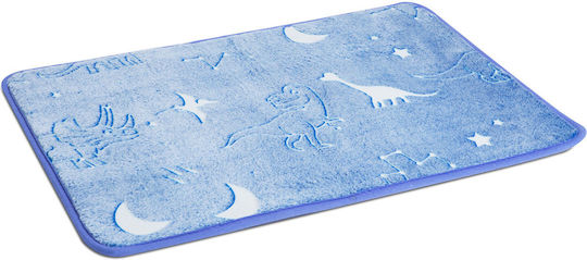 Alista Home Covoraș Antiderapant De Baie Din Bumbac GLB_BW2061B Albastru 60x40cm
