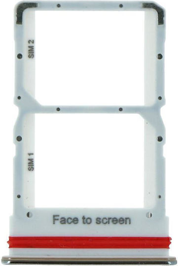 Xiaomi Mi 10 Lite Sim Card Tray Dual Card Silver Original