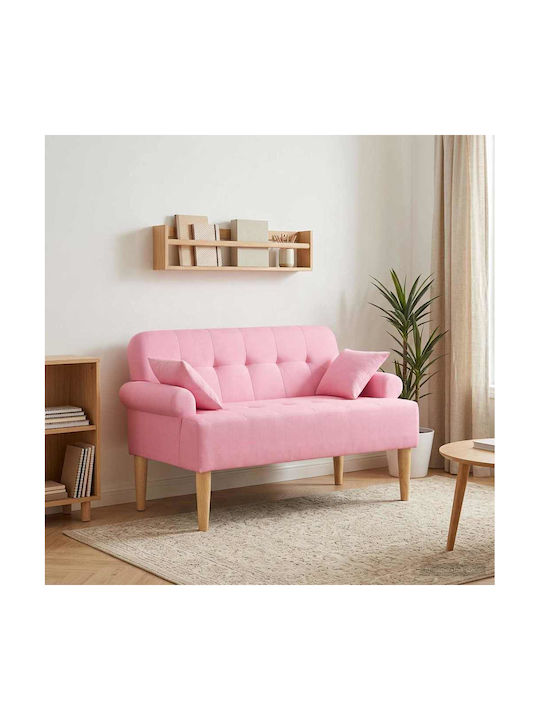 Two-Seater Couch Pink 120x65x79cm