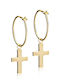 Blomdahl Earrings Dangle Titanium Gold Plated