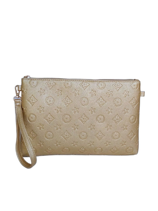 Leather Women's Envelope Gold