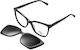 Clark K1564 C3 54 Clip-On Brillengestelle mit Rezept