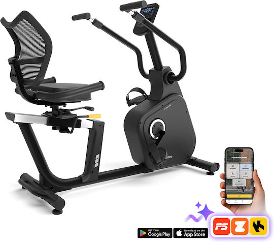 inSPORTline Bicicletă de Fitness Pliabilă Așezată Electromagnetică
