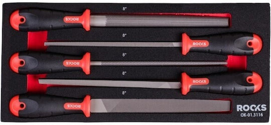 Rooks OK-01.3116 Set of Files with Handle 5 Pieces