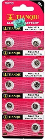 Ag4 Αλκαλικές Μπαταρίες Ρολογιών LR66 1.5V 10τμχ