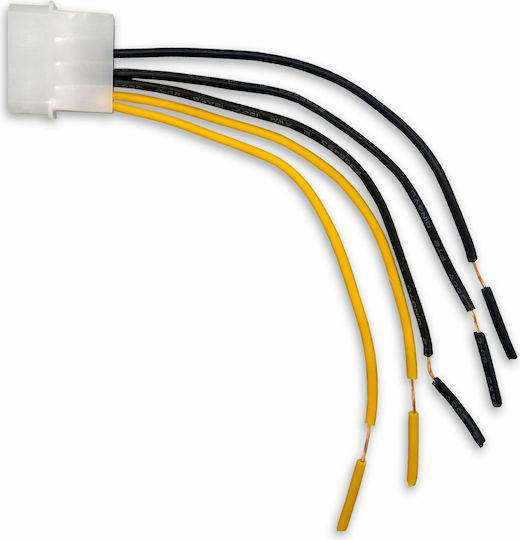 Makki Cable Male Molex Wires 2x12v 3xground Makki-cbl-molex-wr2