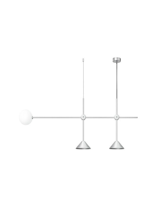 Luma Silver LED Pendant Ceiling Light with Warm...