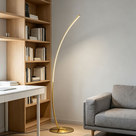 Pakketo Archer LED Floor Lamp H165cm Gold