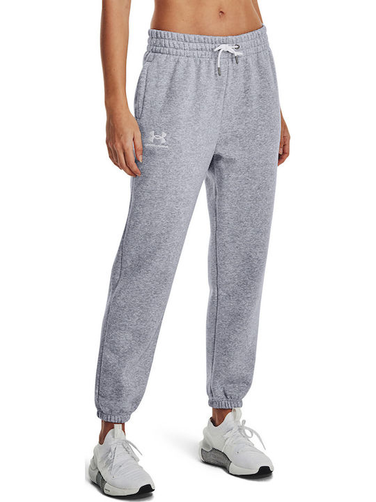 Παντελόνι Φόρμας με Λάστιχο Fleece Mod Gray Light Heather/ White