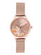 Oui & Me Women's Watch 28mm Battery with Pink Gold Metal Bracelet