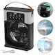 Andowl Desktop USB 5V 10W 3-Speed Mist Fan RGB Lighting Timer 200x108x258mm Black Q-Z101