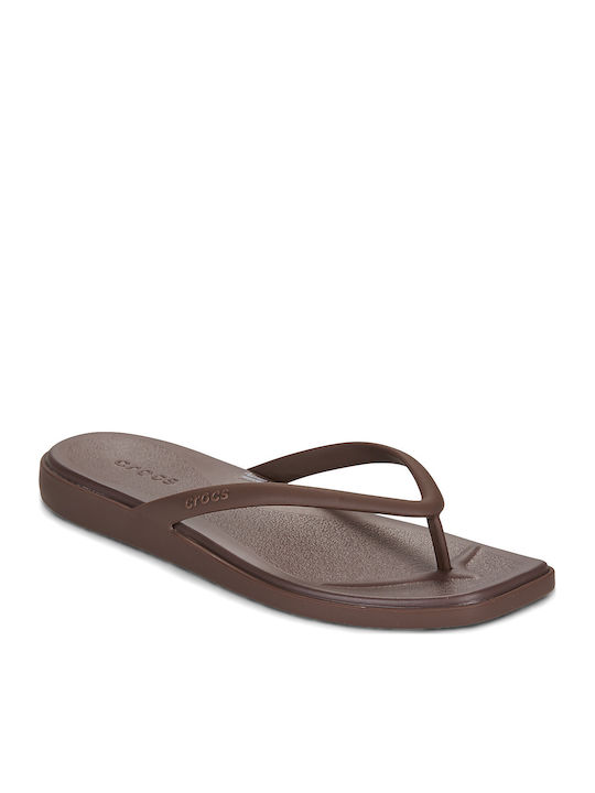 Crocs Miami Damen-Flip-Flops in Brauner Farbe