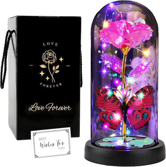 Ewige Led Rose Im Glas Leuchtend Schöne Romantische Geschenk Rosa