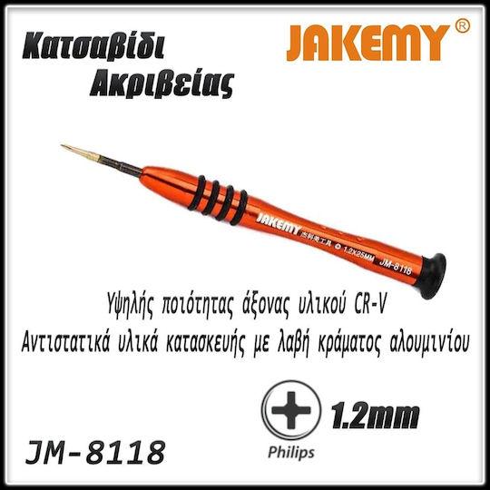 Jakemy Jakemy Dwarf Cross Screwdriver with Length 25mm