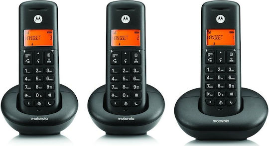 Motorola E203 Telefon fără fir Trio Negru