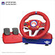 Hori Mario Kart Racing Wheel Pro Mini Steering Wheel with Pedals for Switch 2 with 270° Rotation