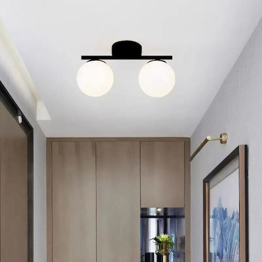 Luminastar Πλαφονιέρα Οροφής 35εκ. Μαύρη