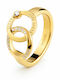 Guess Women's Gold Plated Steel Ring