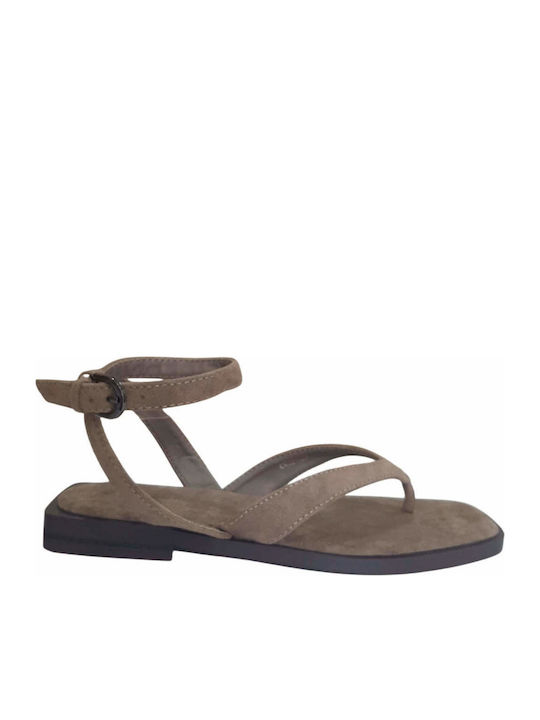Alta Moda Women's Flat Sandals Beige