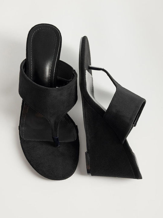Mules Suede Platformă Cu Toc Separabil Dama 989...