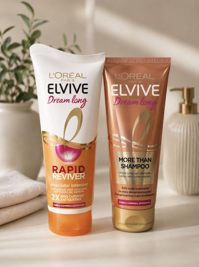 L'Oreal Paris Elvive Dream Long Hair Care Set for Volume with Shampoo & Conditioner 2 Pieces