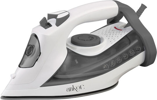 Ankor Steam Iron 2800W with Ceramic Plate and Continuous Steam Supply 30gr/min
