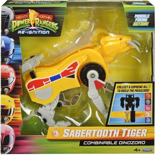 Actionfigur Mighty Morphin Power Rangers Combinable Dinozord Sabertooth Tiger Power Rangers 20cm