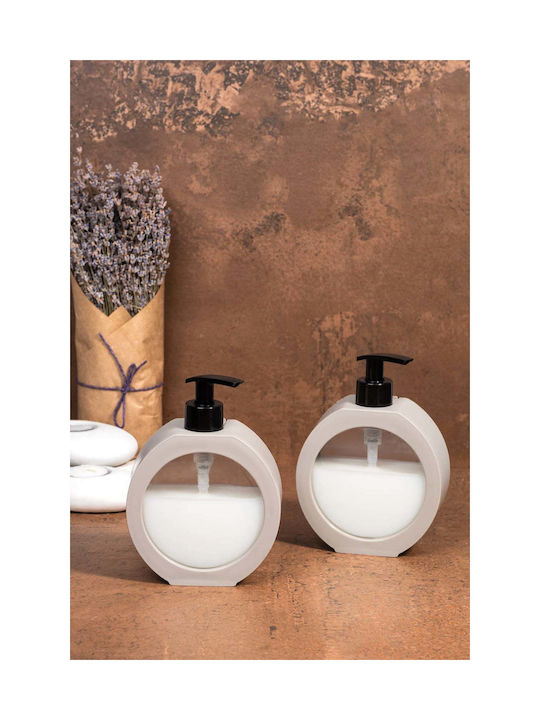 SteweHome Bathroom Accessory Set Plastic Beige 2 Pieces
